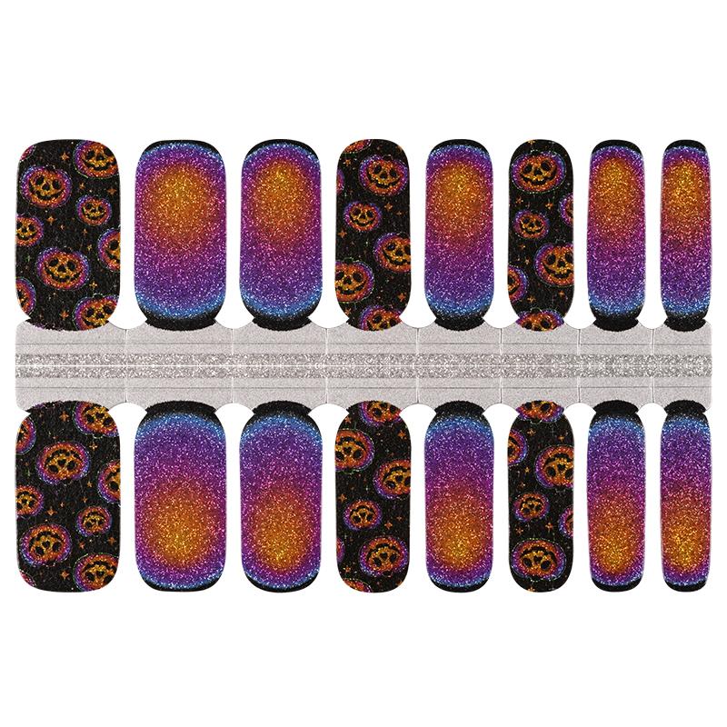 Candied Nails Nail Polish Stickers - Pumpkin Glitter