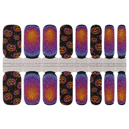 Candied Nails Nail Polish Stickers - Pumpkin Glitter