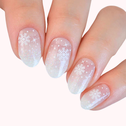 Candied Nails Nail Polish Stickers - Winter Snowflakes