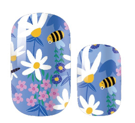 Candied Nails Nail Polish Stickers - Flowers & Bees