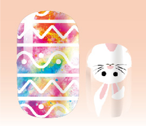 Candied Nails Nail Polish Stickers - Easter Eggs & Bunny