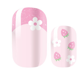 Candied Nails Nail Polish Stickers - Strawberry Pink
