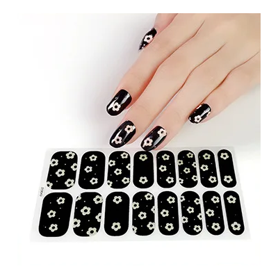 Candied Nails Nail Polish Stickers - Glow in the Dark Daisy