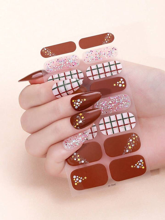 Candied Nails Nail Polish Stickers - Oh Christmas Tree
