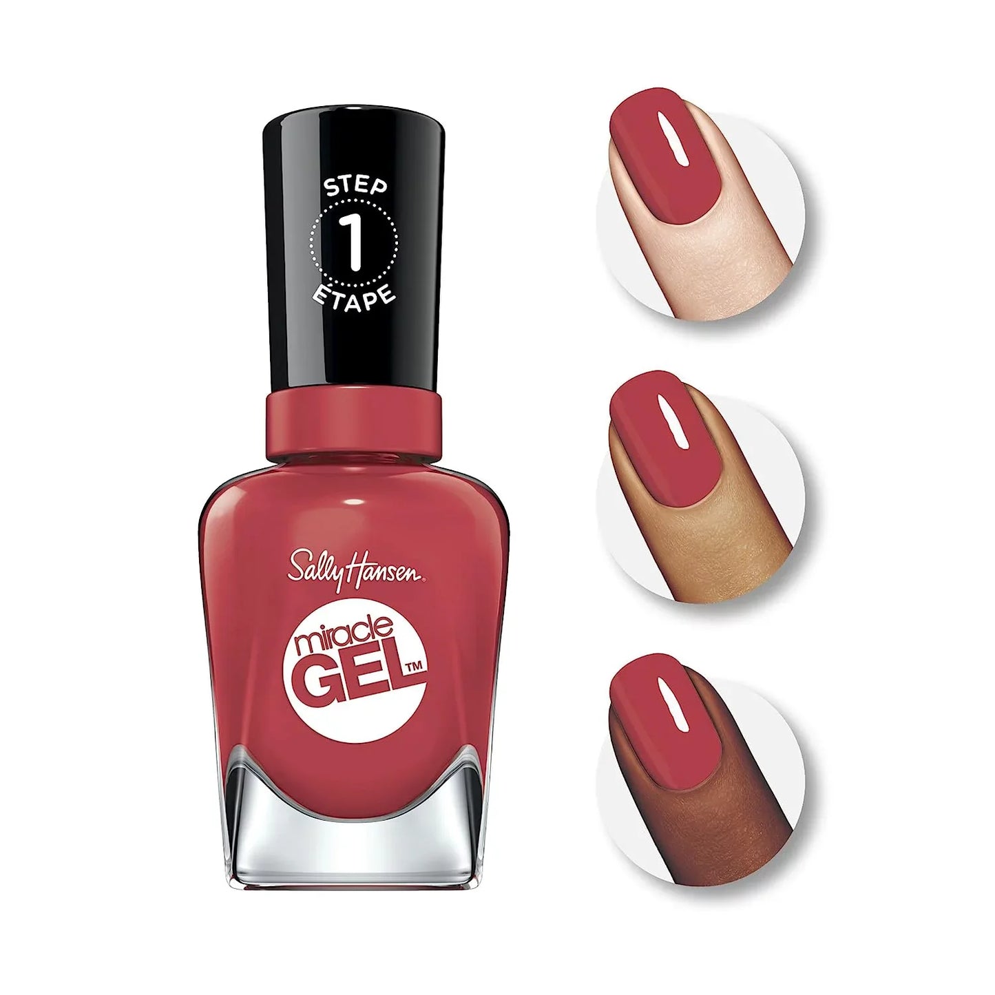 Sally Hansen Miracle Gel Nail Polish #384 Tawny Travels 0.5 FL Oz