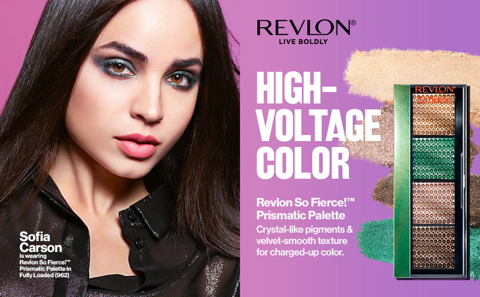 Revlon So Fierce Prismatic Eyeshadow Palette, Eye Makeup, Ultra Creamy Pigmented in Blendable Matte & Pearl Finishes, 963 Slight Flex, 0.21 oz