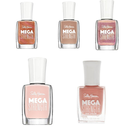 Sally Hansen Mega Strength Nail Color Variety Pack - Neutrals (5 Pack)