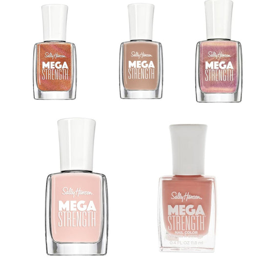 Sally Hansen Mega Strength Nail Color Variety Pack - Neutrals (5 Pack)